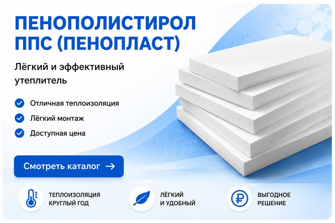 Пенополистирол ППС (пенопласт)